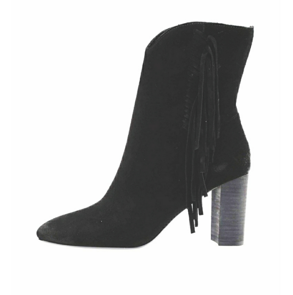 Charles by Charles David Boulder Booties-Size 8-Black